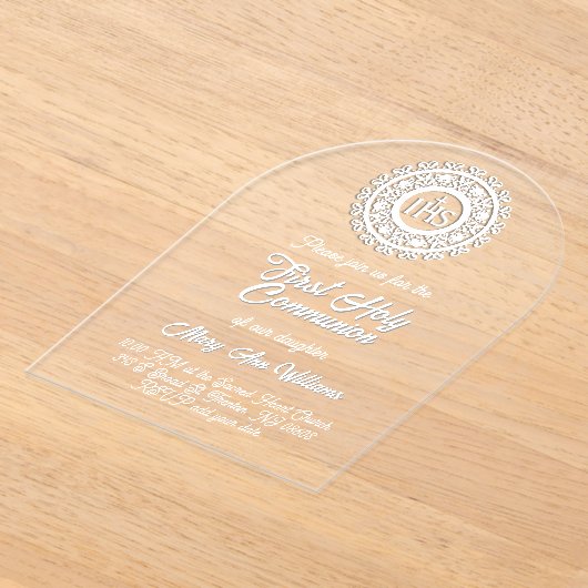 First Holy Communion Acrylic Invitations Acryleinladungen (Ablage )