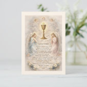 First Holy Communion Anima Christi Remembrance Begleitkarte (Stehend Vorderseite)