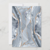 First Holy Communion blue agate Holy Cross Einladung (Rückseite)