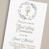 First Holy Communion boy Einladung