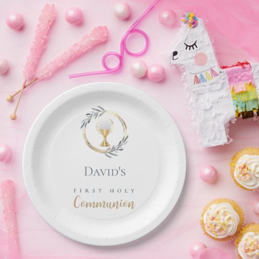 First Holy Communion boy Pappteller (Party)
