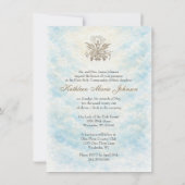 First Holy Communion Catholic Priest Host Angels Einladung (Rückseite)