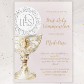 First Holy Communion Chalice Host Einladung
