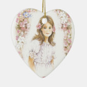 First Holy Communion, confirmation  girl Keramikornament (Rechts)