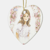 First Holy Communion, confirmation  girl Keramikornament (Links)