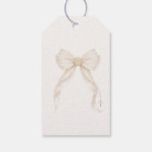 First Holy Communion Cross Ivory Bow Thank you Geschenkanhänger (Rückseite)