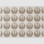  First Holy Communion Dove Vintage Christian Theme Seidenpapier (Vorderseite)