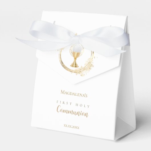 First Holy Communion Favor Box Geschenkschachtel (Vorderseite)
