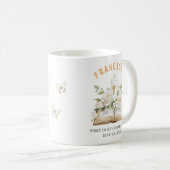 First Holy Communion Floral Bible Religious Kaffeetasse (VorderseiteRechts)