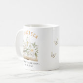 First Holy Communion Floral Bible Religious Kaffeetasse (Vorderseite Links)