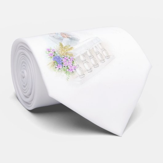 First holy communion for boy tie krawatte (Gerollt)