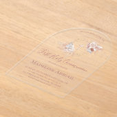 First Holy Communion girl Acryleinladungen (Ablage )