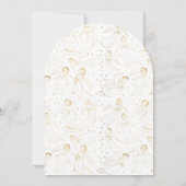 First Holy Communion golden angels Invitation Einladung (Rückseite)