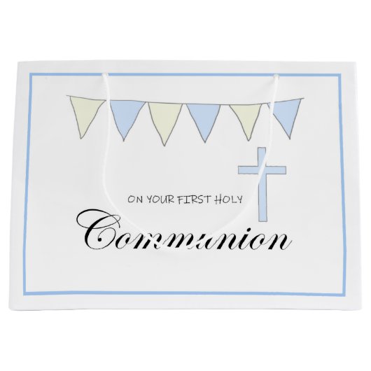 First Holy Communion Große Geschenktüte (Vorderseite)