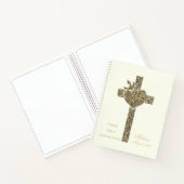 First Holy Communion Imitats Golden Cross Notebook Notizblock (Innenseite)