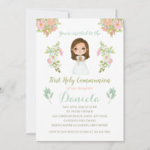 First Holy Communion invitation DANIELA