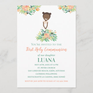 First Holy Communion invitation LUANA Einladung