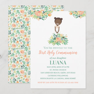 First Holy Communion invitation LUANA Einladung