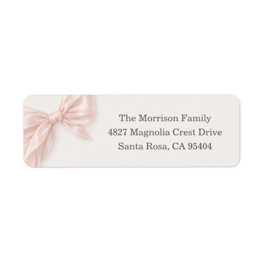 First Holy Communion Pink Bow Address (Vorne)