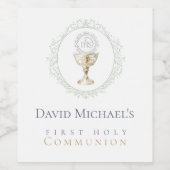 First Holy Communion Weinetikett (Einzelnes Label)