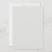 First Holy Communion white wreath Einladung (Rückseite)