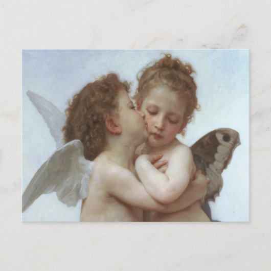 First Kiss - Beautiful Angel Painting Postkarte (Vorderseite)