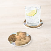 First Kiss (Engeldetails) von Bouguereau Getränkeuntersetzer (Seite)