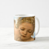 First Kiss (Engeldetails) von Bouguereau Kaffeetasse (VorderseiteRechts)
