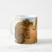 First Kiss (Engeldetails) von Bouguereau Kaffeetasse (Vorderseite Links)