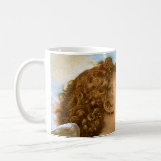 First Kiss (Engeldetails) von Bouguereau Kaffeetasse (Links)