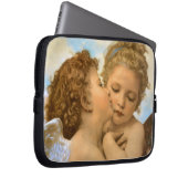 First Kiss (Engeldetails) von Bouguereau Laptopschutzhülle (Vorne Rechts)