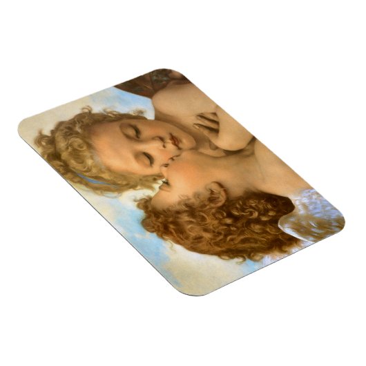 First Kiss (Engeldetails) von Bouguereau Magnet (Rechte Seite)