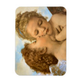 First Kiss (Engeldetails) von Bouguereau Magnet (Vertikal)