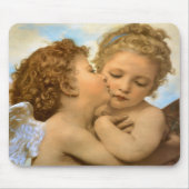 First Kiss (Engeldetails) von Bouguereau Mousepad (Vorne)