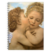 First Kiss (Engeldetails) von Bouguereau Notizblock (Vorderseite)