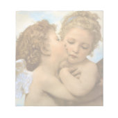 First Kiss (Engeldetails) von Bouguereau Notizblock (Vorderseite)