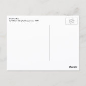 First Kiss (Engeldetails) von Bouguereau Postkarte (Rückseite)