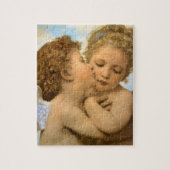 First Kiss (Engeldetails) von Bouguereau Puzzle (Vertikal)