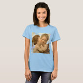 First Kiss (Engeldetails) von Bouguereau T-Shirt (Vorne ganz)