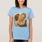 First Kiss (Engeldetails) von Bouguereau T-Shirt (Vorderseite)