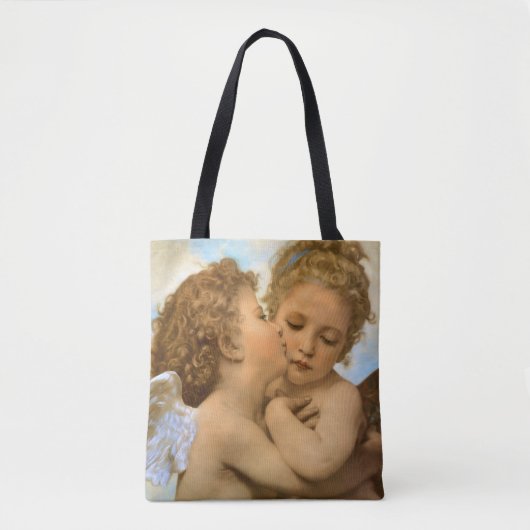 First Kiss (Engeldetails) von Bouguereau Tasche (Vorderseite)