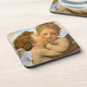 First Kiss (Engeldetails) von Bouguereau Untersetzer (Linke Seite)