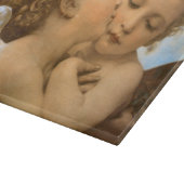 First Kiss (Engelsdetails) von Bouguereau Schneidebrett (Ecke)