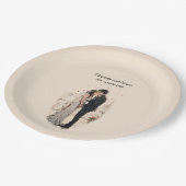 First Kiss Pappteller (Schrägansicht)