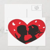 First Kiss Postkarte (Vorne/Hinten)