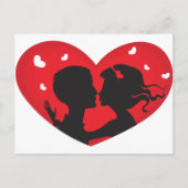 First Kiss Postkarte (Vorderseite)