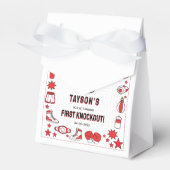 First Knockout Boxing 1. Geburtstag – Lustige Kind Geschenkschachtel (Vorderseite)