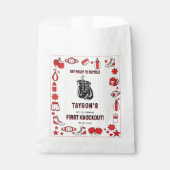 First Knockout Boxing 1. Geburtstag – Lustige Kind Geschenktütchen (Vorderseite)