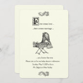 First kommt Ehe Storybook Baby Shower lädt ein Einladung (Vorne/Hinten)