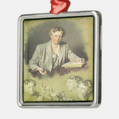 First Lady Anna Eleanor Roosevelt Silbernes Ornament (Links)